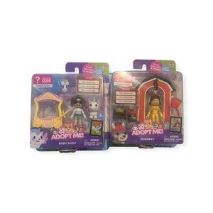 ADOPT ME Baby Shop Nursery With Code Toys New In Box 2024 Jazwares Lot of 2